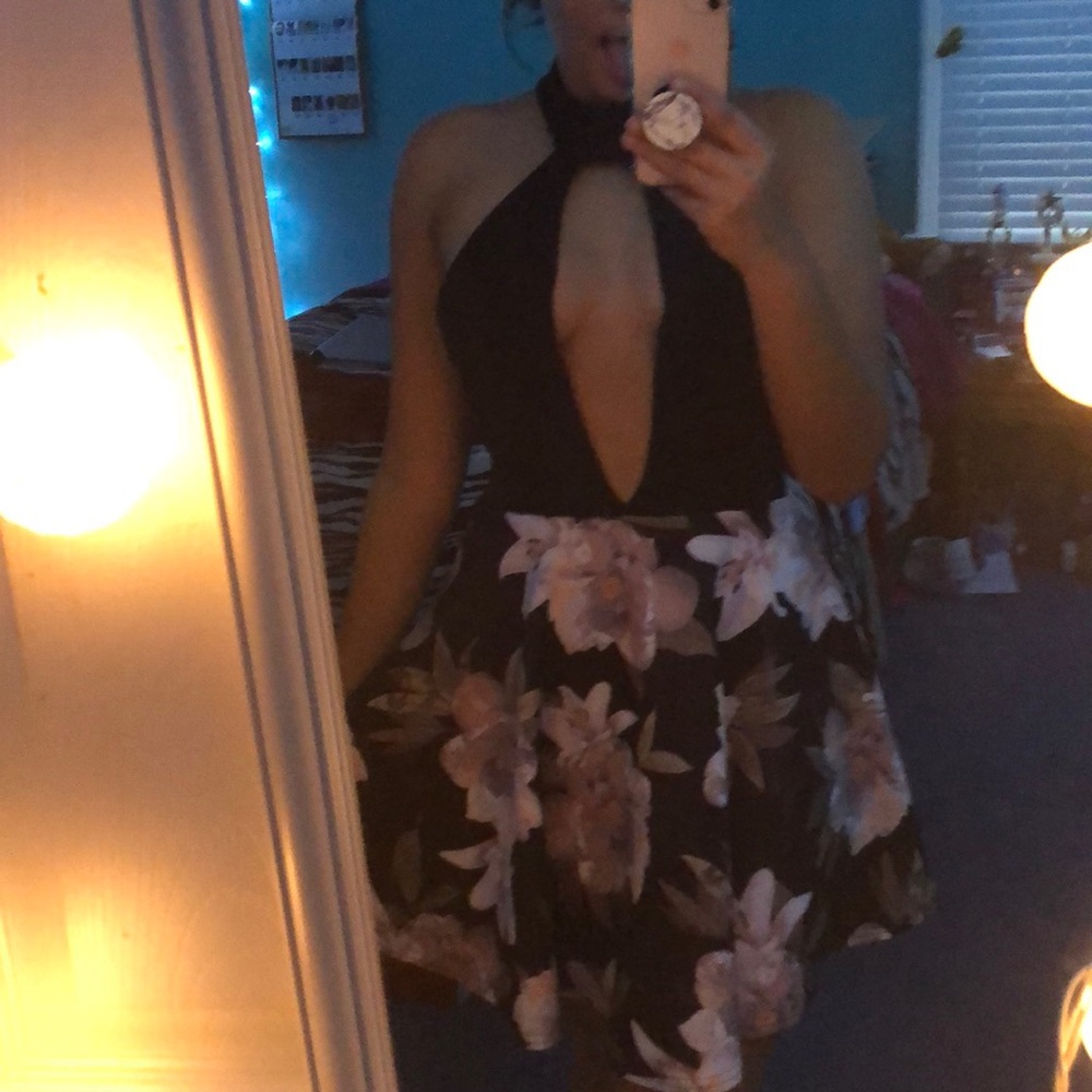 Black Floral, Homecoming dress